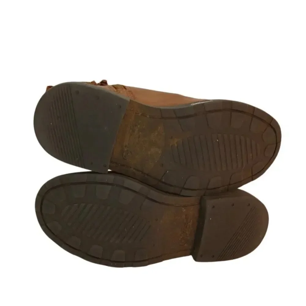 Carter's Toddler Girls Brown Ankle Boots with Heart Buckle - Size 13M